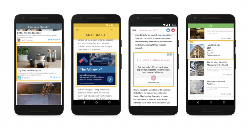 Annonces responsives