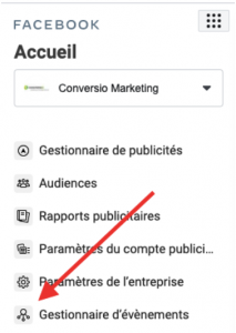 Configuration facebook